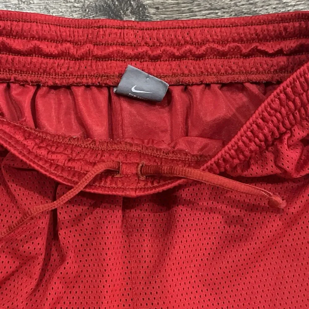 Vintage Y2K Nike Gray Tag Baggy Basketball Shorts Red Blue - Men’s Medium